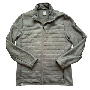 Men’s icebreaker Marino wool jacket olive green size large.